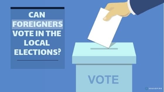 Can foreigners vote in the local elections?