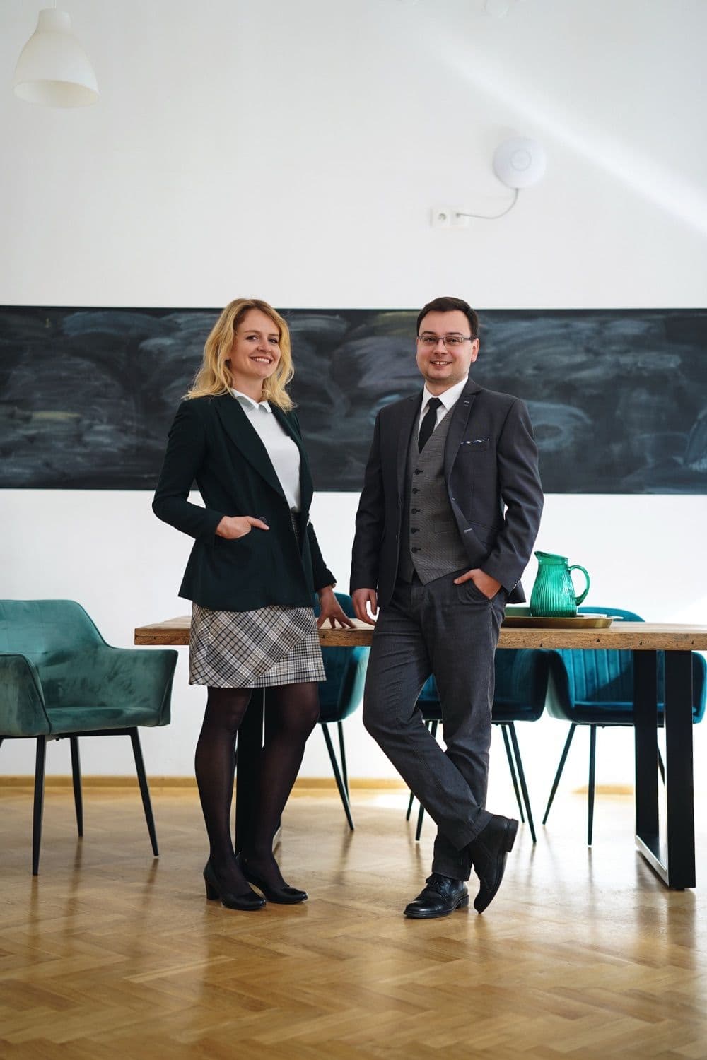 Sylwia Fossaert, Krakspire founder, with senior consultant Paweł Dębiński