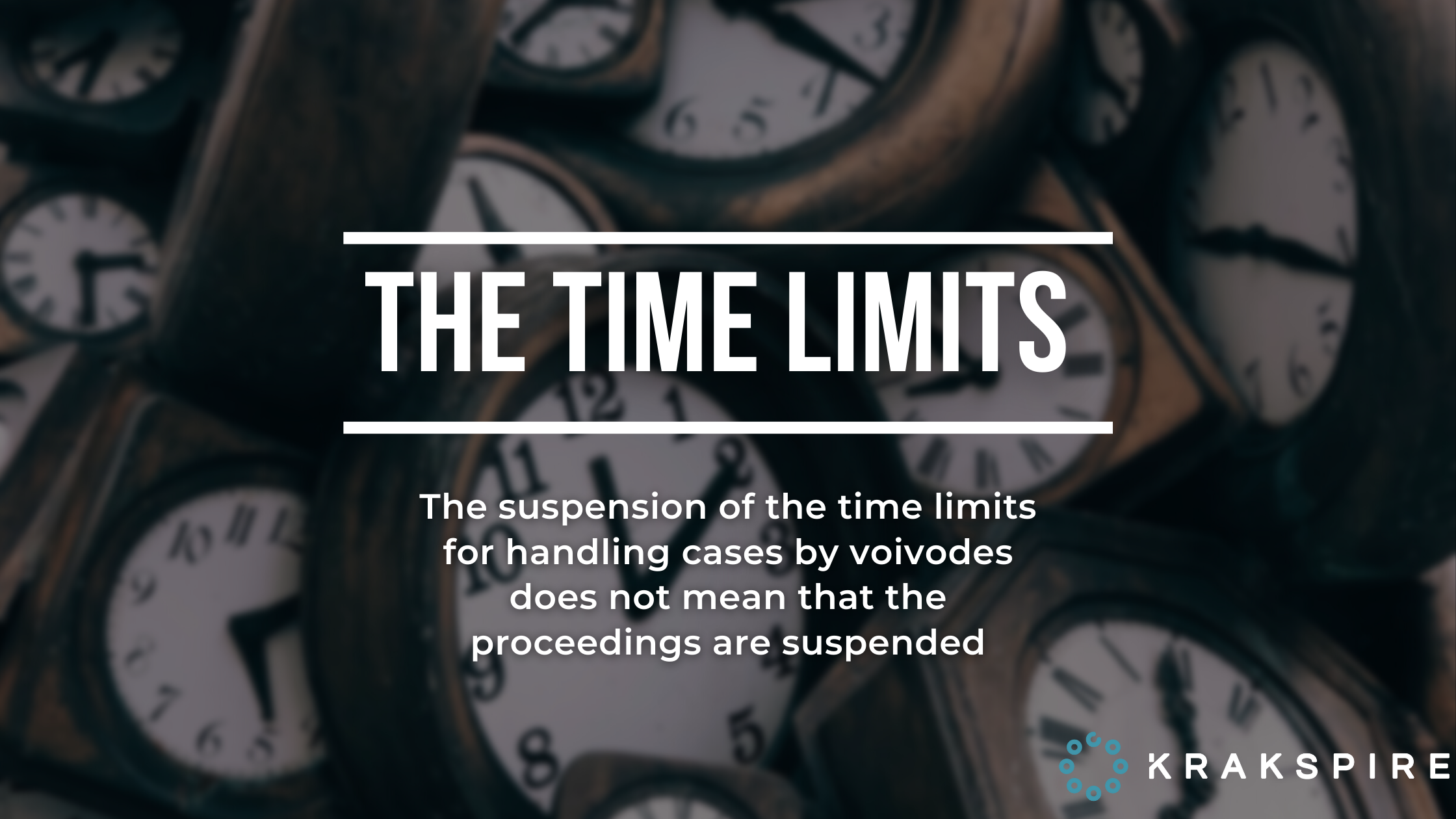Suspension of time limits for handling cases by voivodes